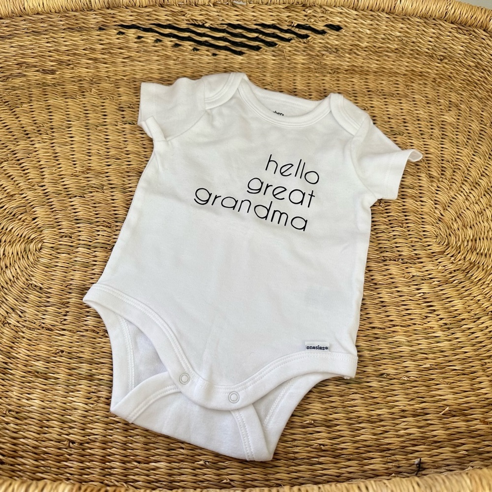 Hello Great Grandma Onesie